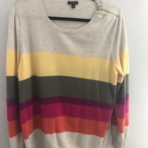 Talbots Color Stripe Sweater - 1x Petite